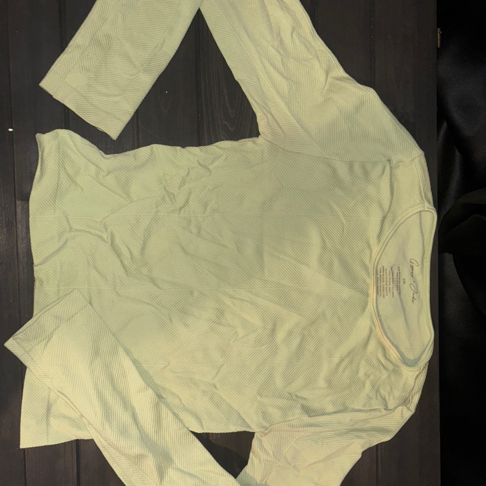 Cream Long Sleeve Top